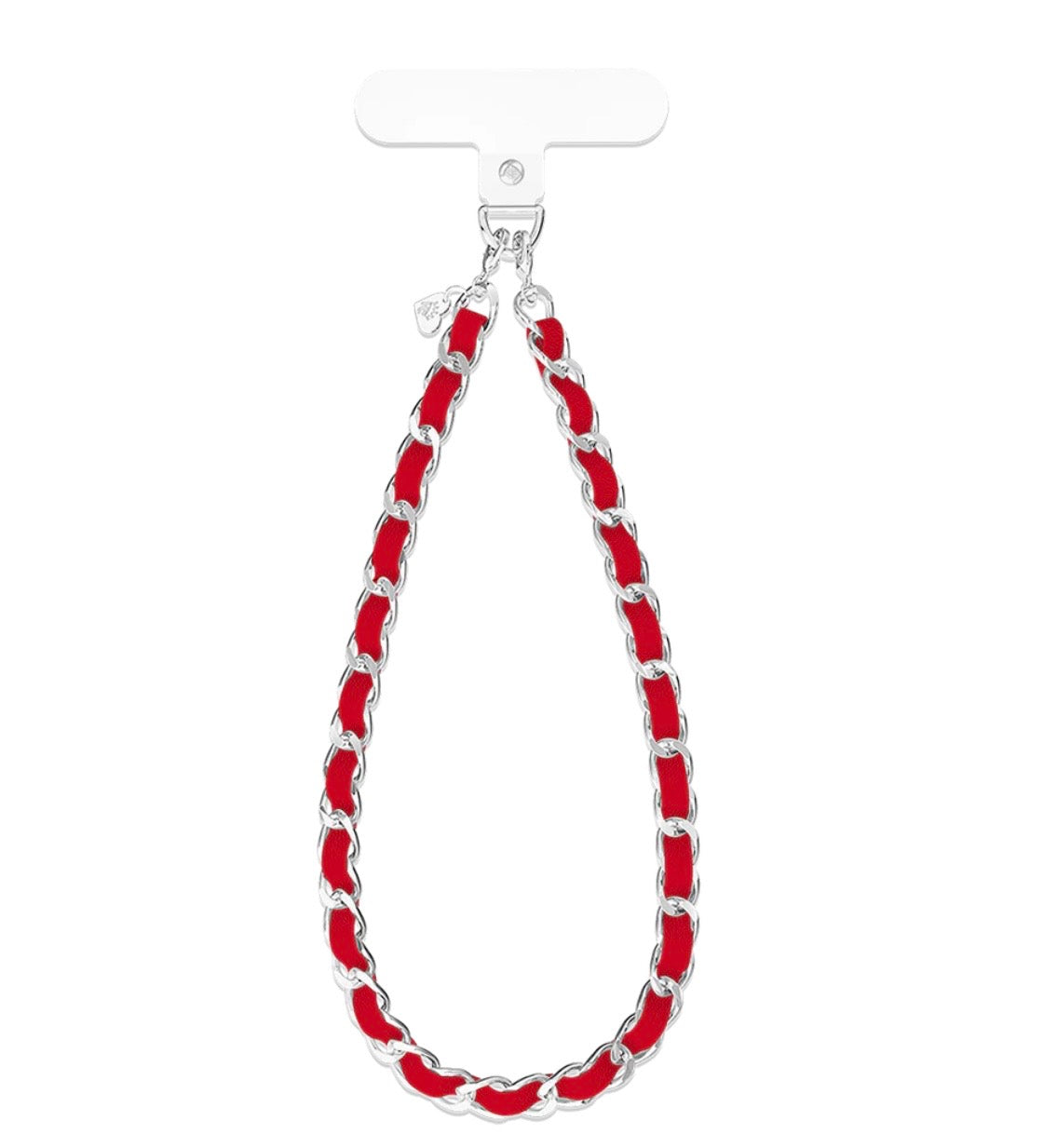 Red Leather Phone Charm
