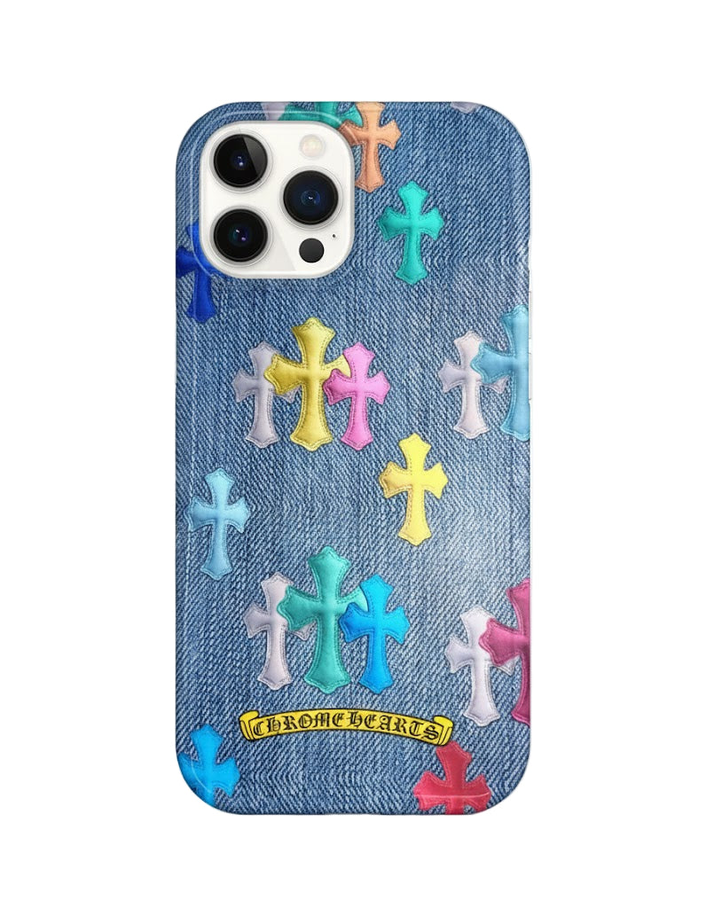 Denim Cross iPhone Case