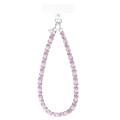 Pink Leather Phone Charm
