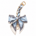 Blue Woven Scarf Keychain